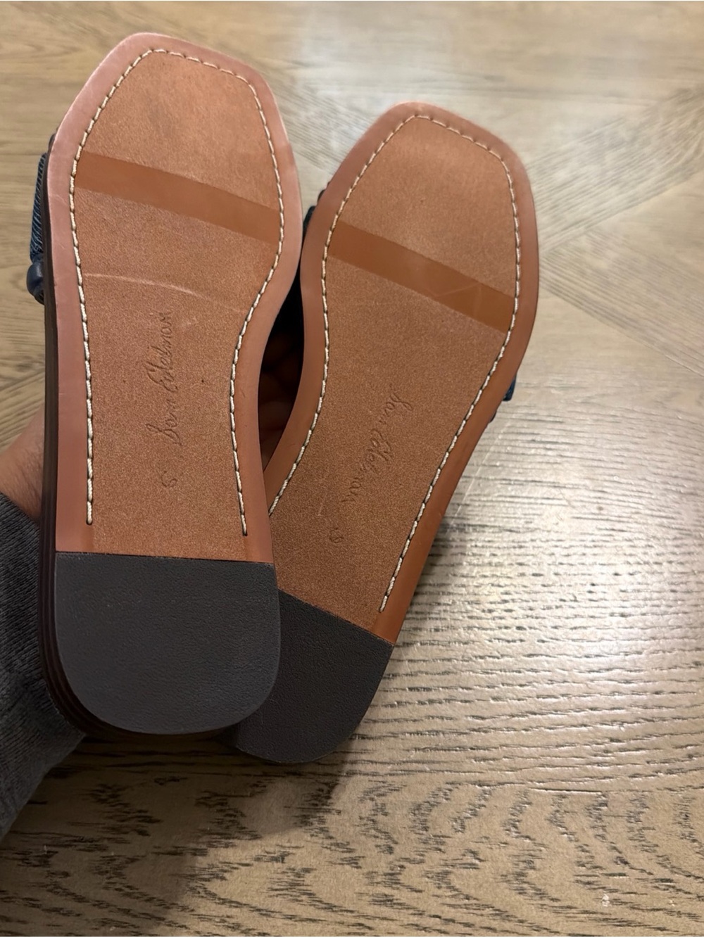 Sam Edelman Irina Blue Denim Slide Sandals US Size 6 - Picture 5 of 5